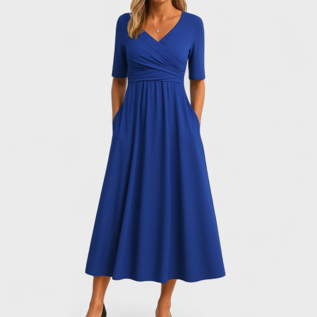 Emily – Elegant Midi Dress for Any Occasion