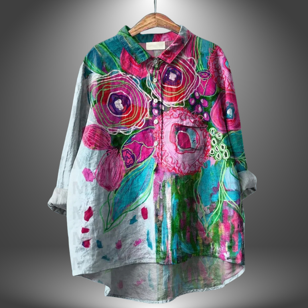 Eira | Handcrafted Floral Shirt