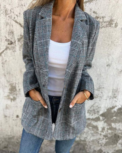 Daphne | Timeless Checked Blazer
