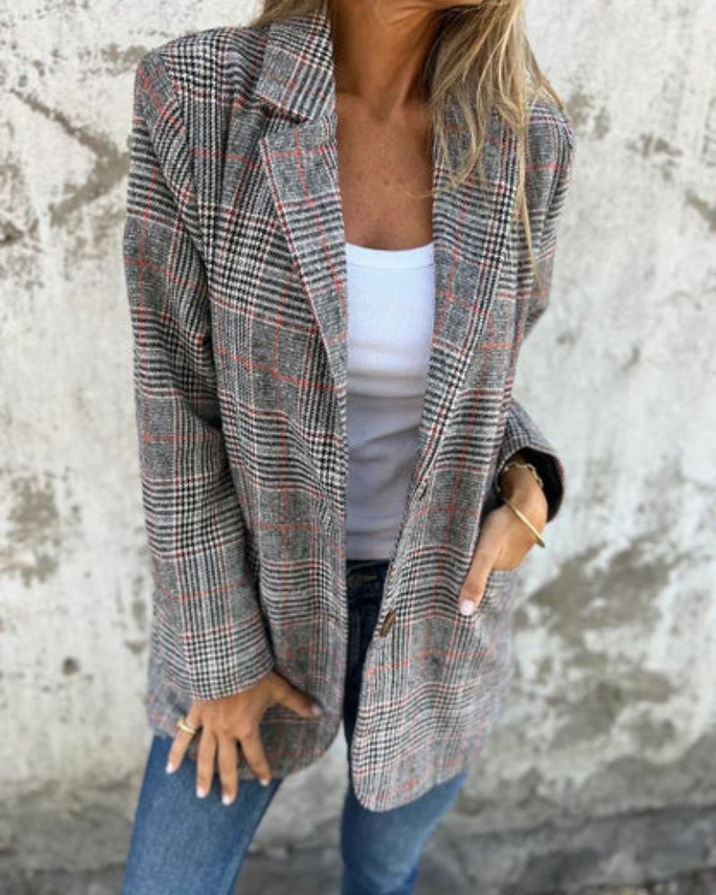 Daphne | Timeless Checked Blazer