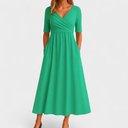 Emily – Elegant Midi Dress for Any Occasion