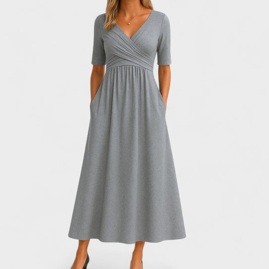 Emily – Elegant Midi Dress for Any Occasion