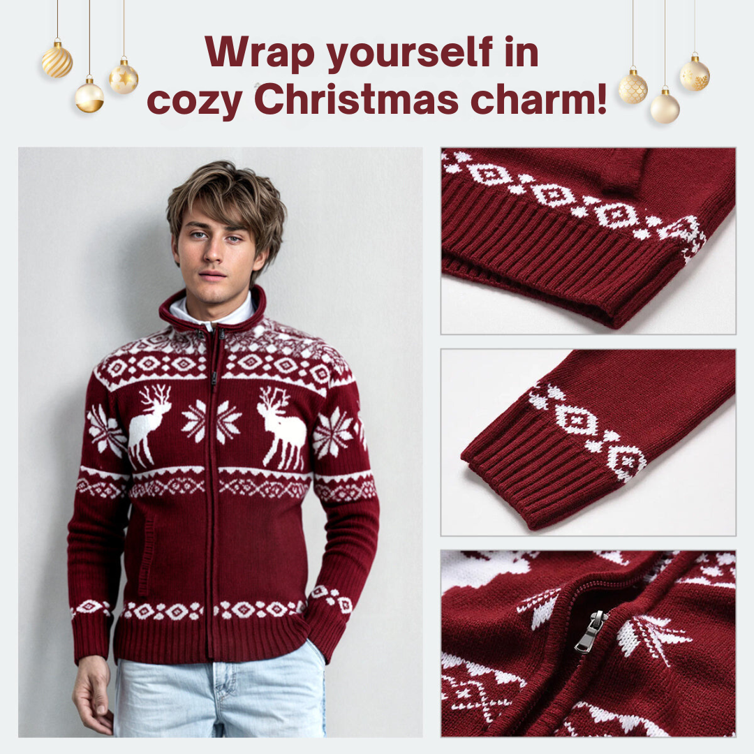 Darragh | Festive Knit Cardigan