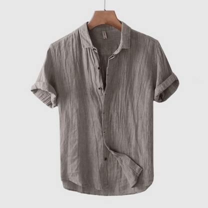 Sean | Short Sleeve Linen Shirt