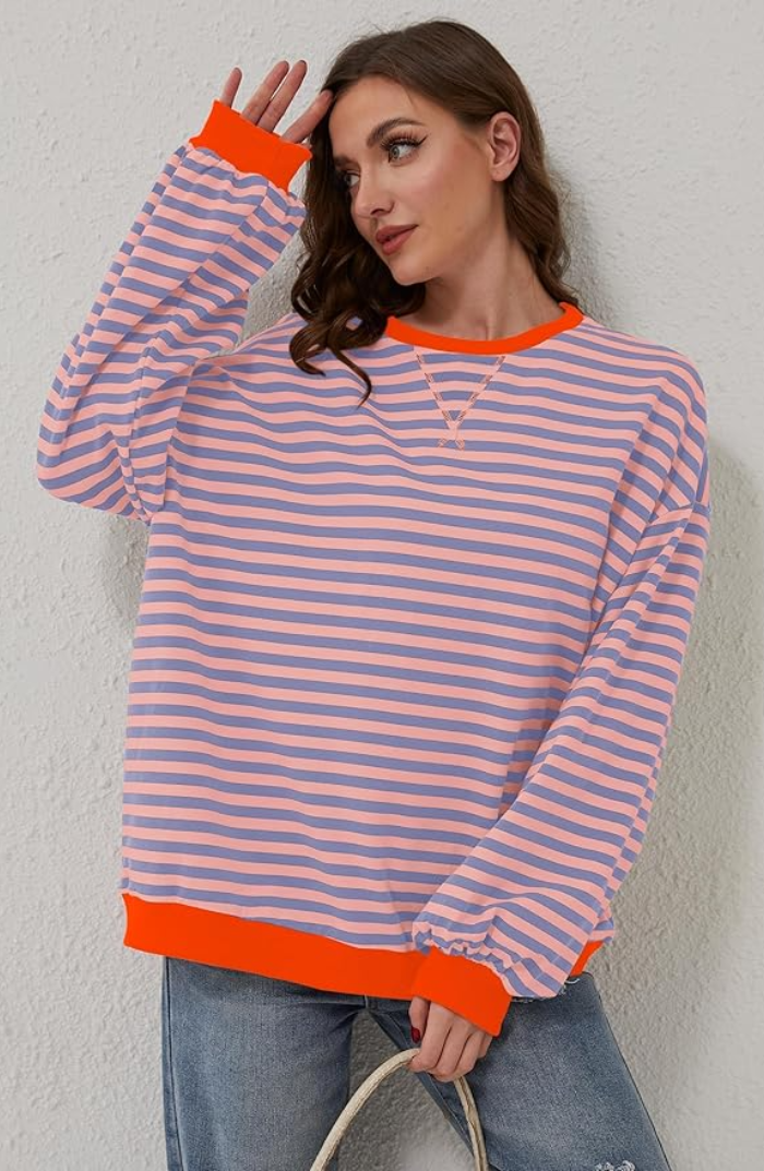 Tara | Striped Oversized Sweater