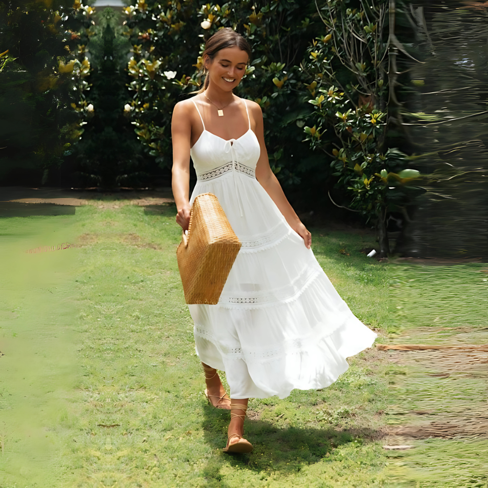 Helena | White Maxi Summer Dress