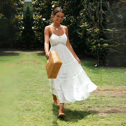 Helena | White Maxi Summer Dress