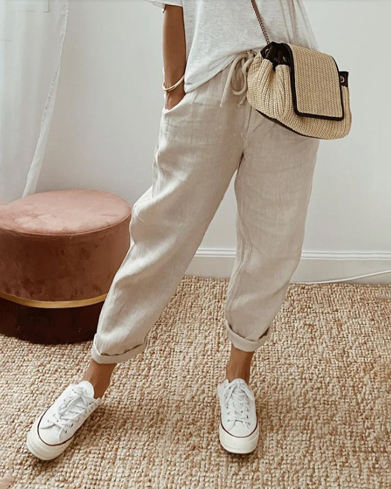 Luca | Lightweight Linen Trousers