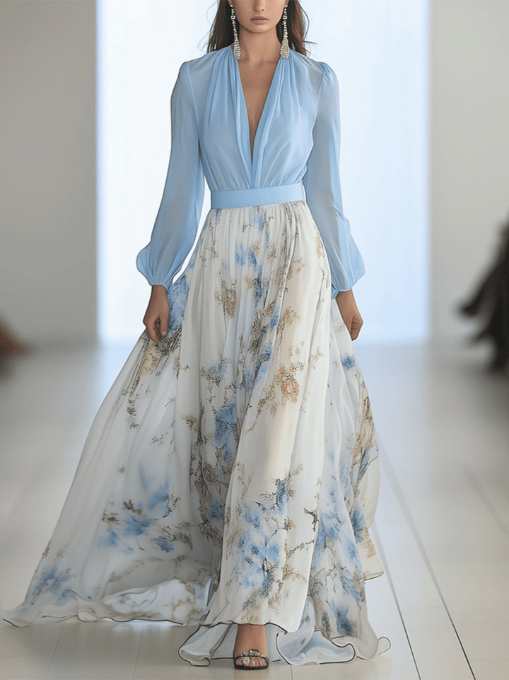 Elara | Floral Print Maxi Dress