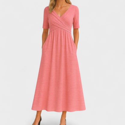 Emily – Elegant Midi Dress for Any Occasion