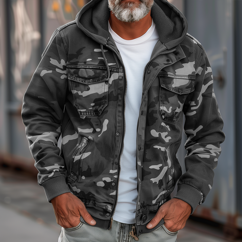 Sean | Camouflage Cargo Jacket
