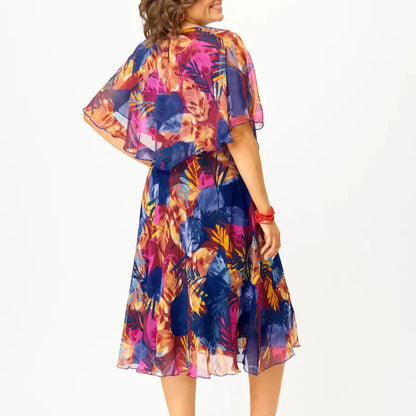 AYALA | Flowing Plus Size Chiffon Dress for Ultimate Comfort
