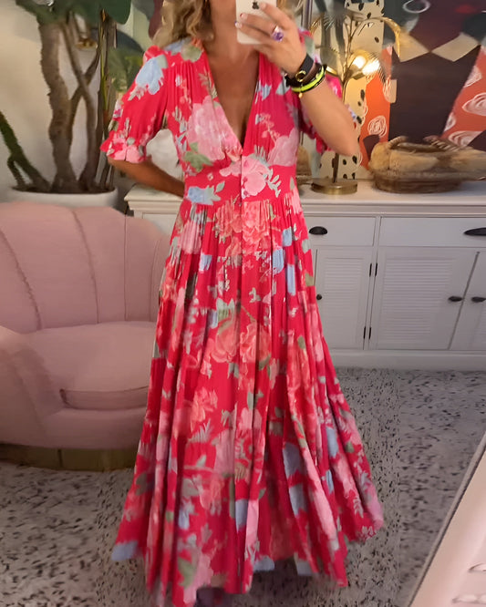Carine | Effortless Floral Pocket Dress