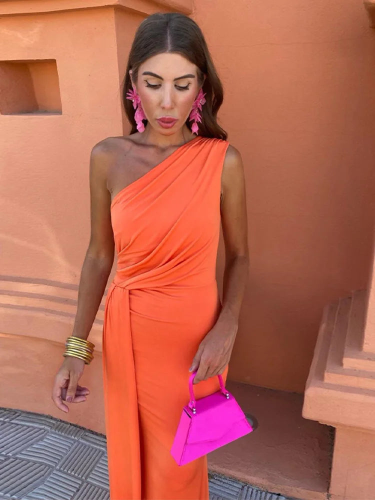 Lia™ | Asymmetric Long Dress: