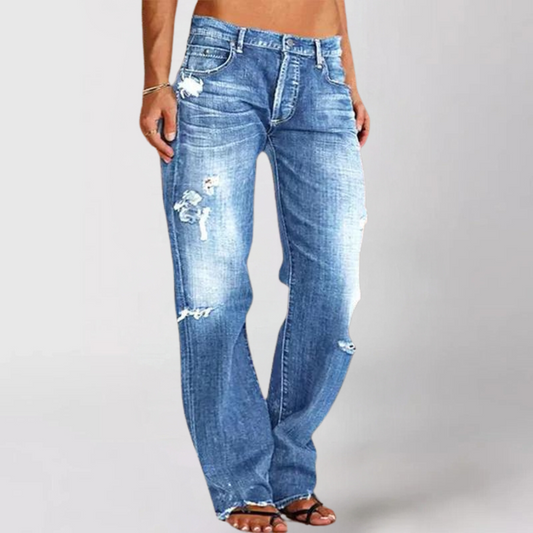Valeria | Relaxed Fit Wide-Leg Denim Jeans