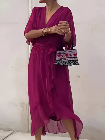 Lorna | Timeless Wrap Midi Dress
