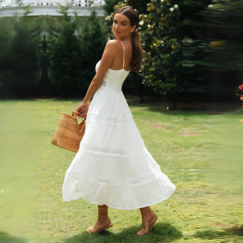 Helena | White Maxi Summer Dress