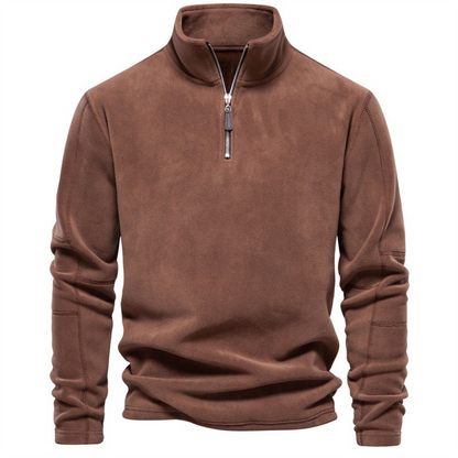 Lorcan | Fleece Pullover with Quarter Zipper