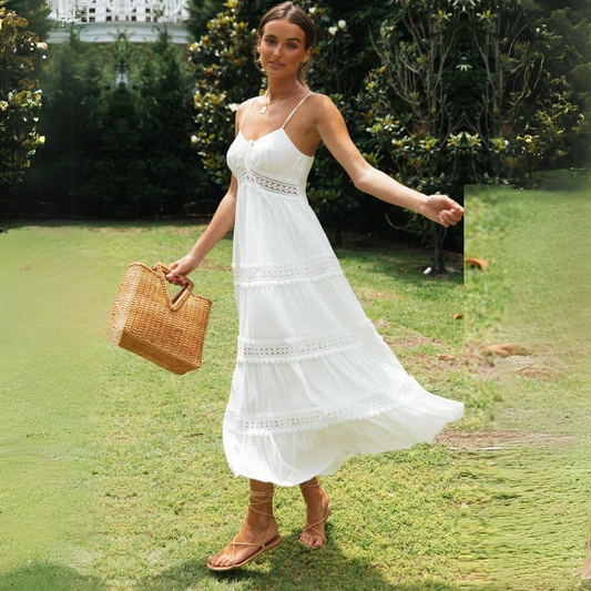 Helena | White Maxi Summer Dress