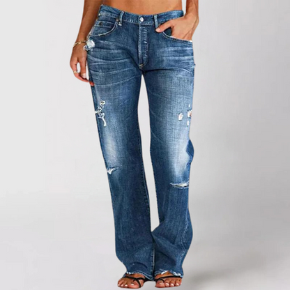 Valeria | Relaxed Fit Wide-Leg Denim Jeans