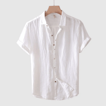 Sean | Short Sleeve Linen Shirt