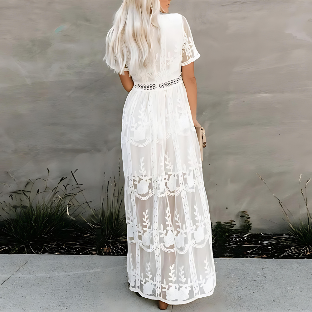 Elise | Summer Dress with Lace Detail