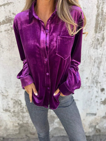 Selene | Velvet Blouse