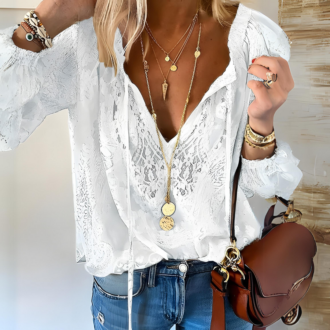 Orla | Crocheted Boho Blouse