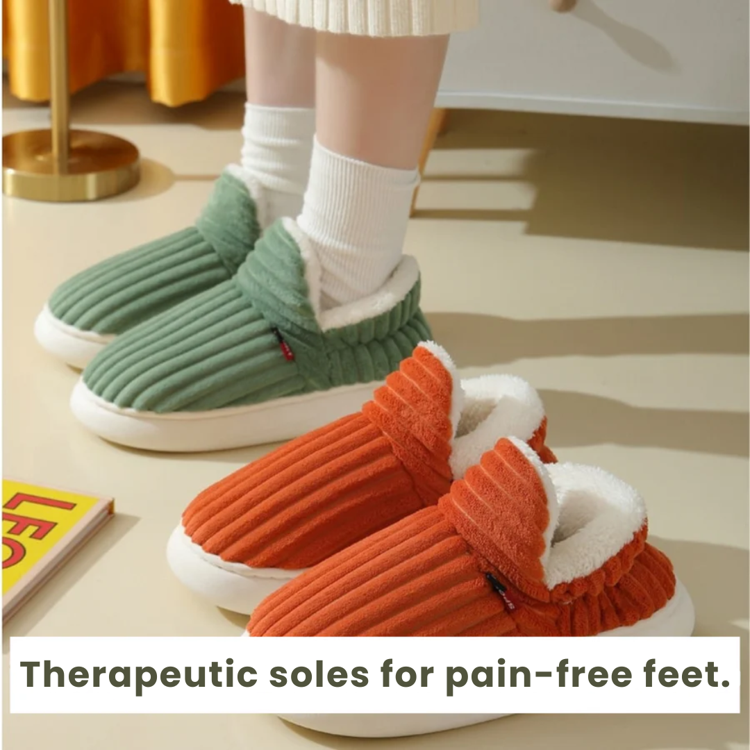 Aurelia | Therapeutic Fluffy Fleece Winter Slippers