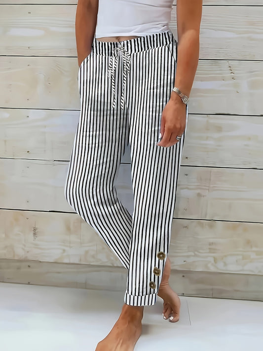 Quinn | Relaxed Striped Pants