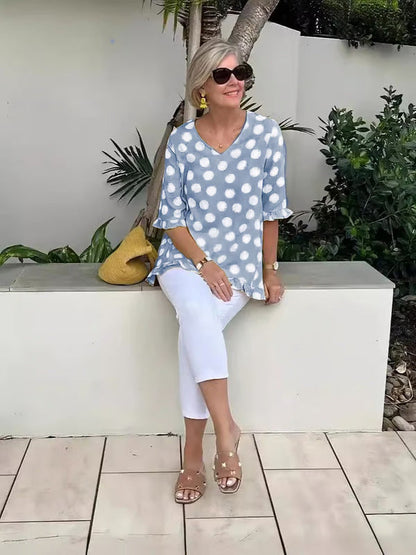 Elise | Printed Vintage Top