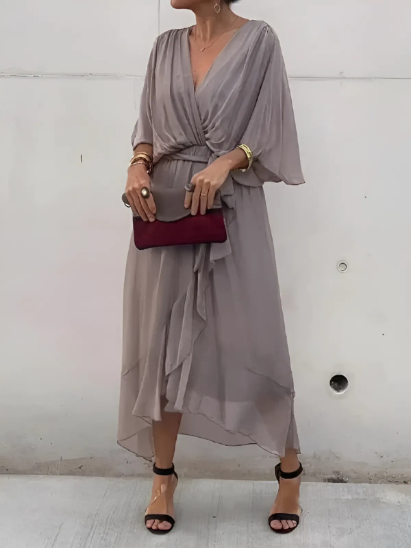 Lorna | Timeless Wrap Midi Dress