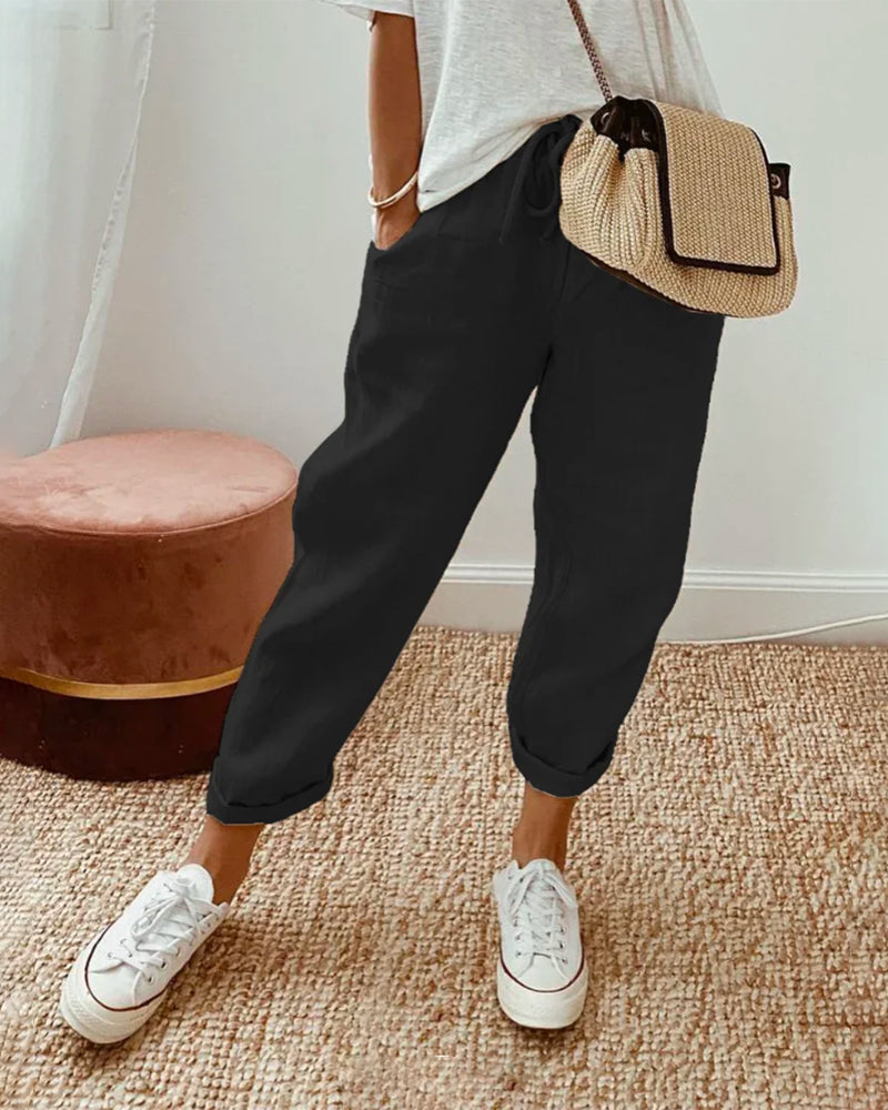 Luca | Lightweight Linen Trousers