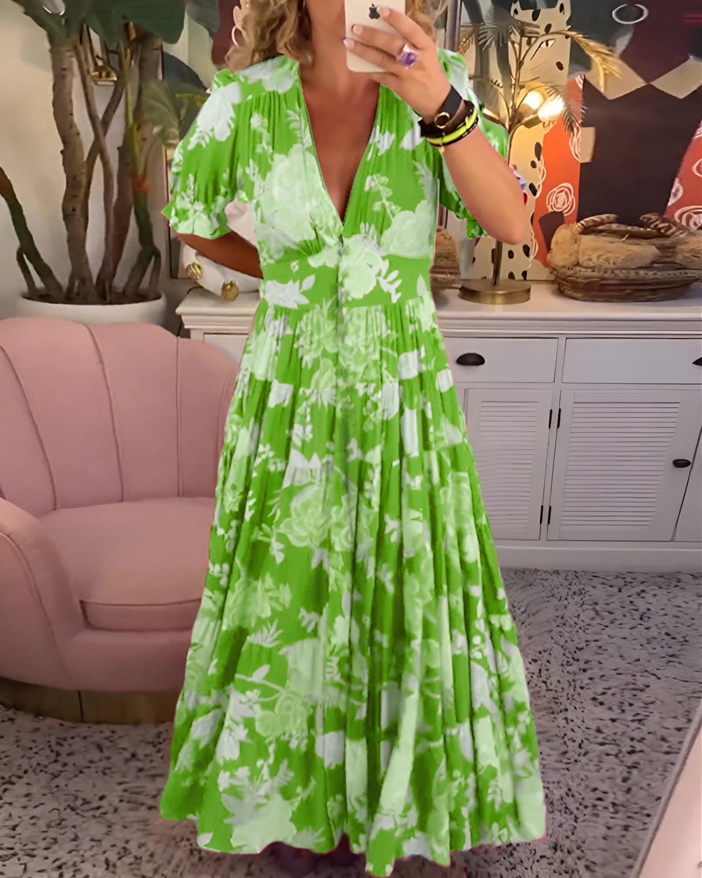 Carine | Effortless Floral Pocket Dress