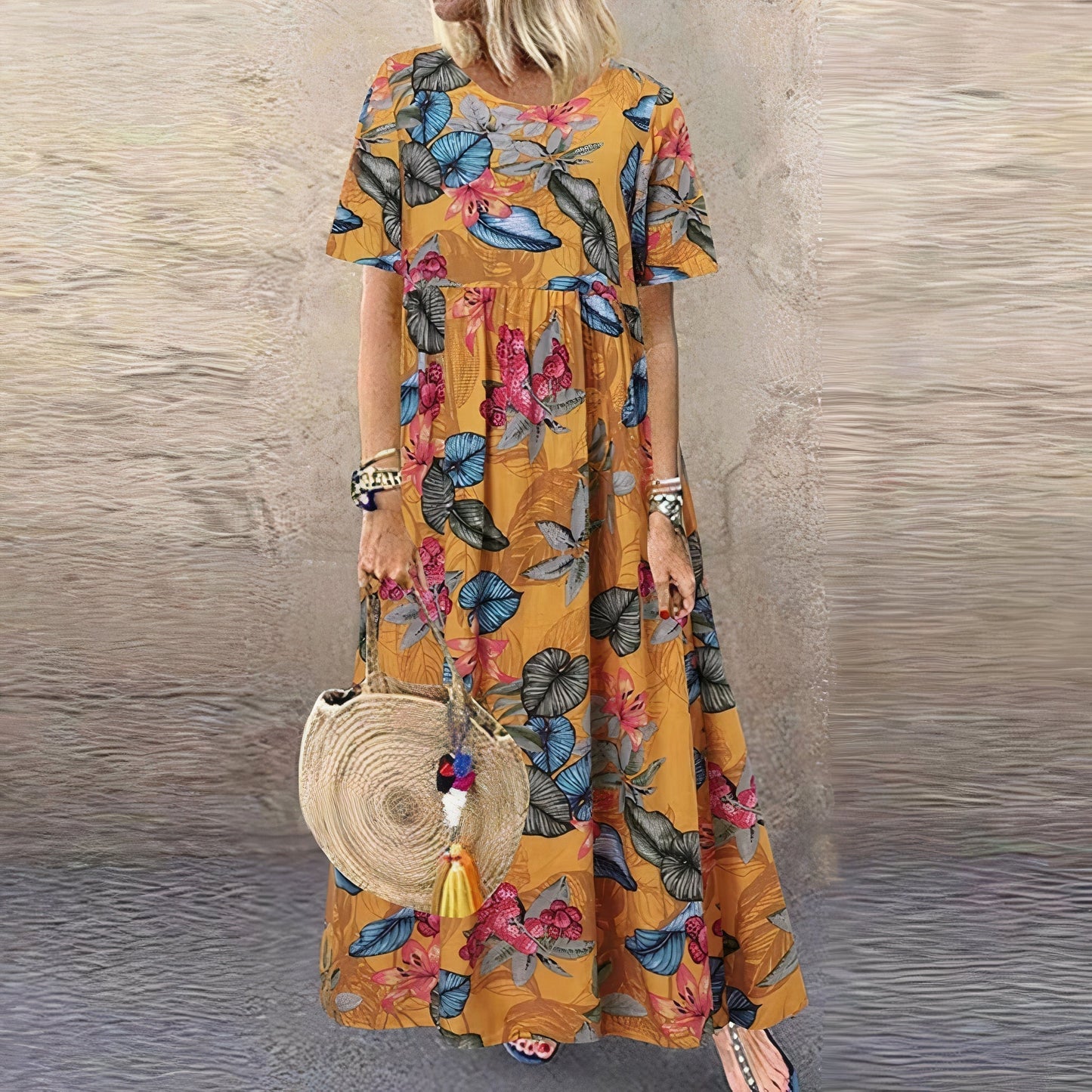 Riley | Vibrant Floral Maxi Dress