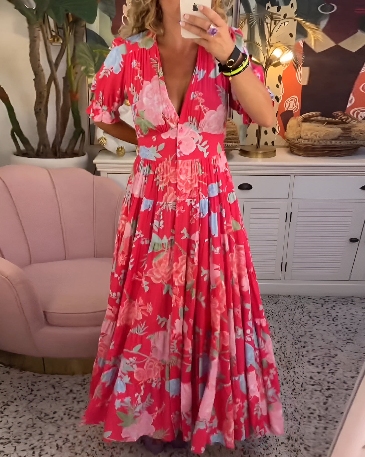 Carine | Effortless Floral Pocket Dress