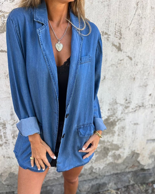 Charlotte | Denim Blazer