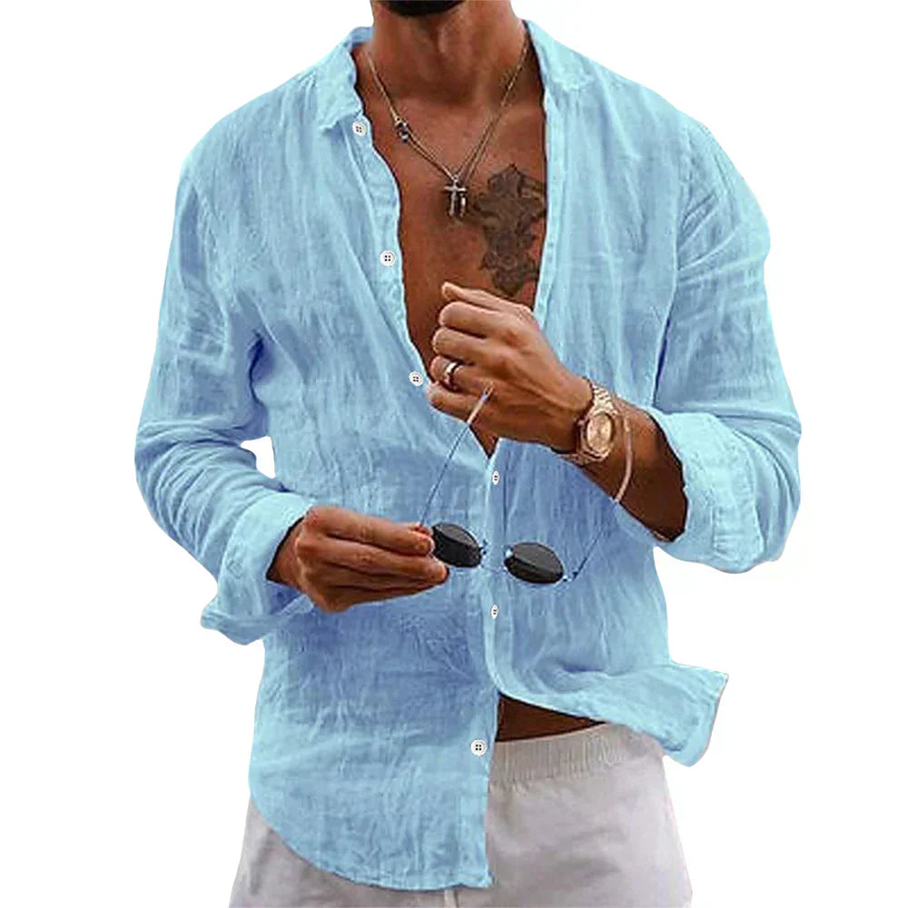 Callum | Coastal Breeze Men's Shirt