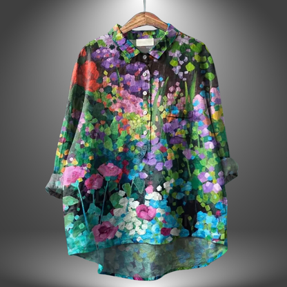 Eira | Handcrafted Floral Shirt
