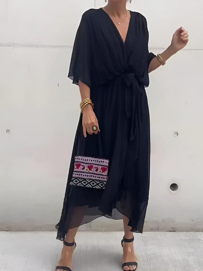 Lorna | Timeless Wrap Midi Dress