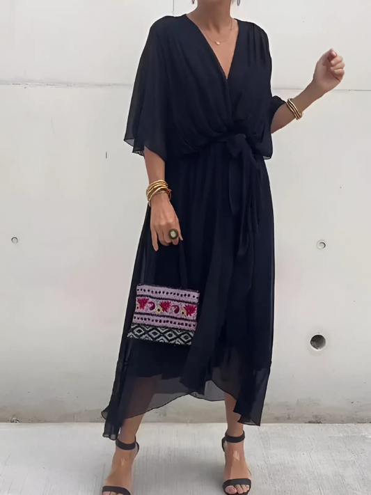 Lorna | Timeless Wrap Midi Dress