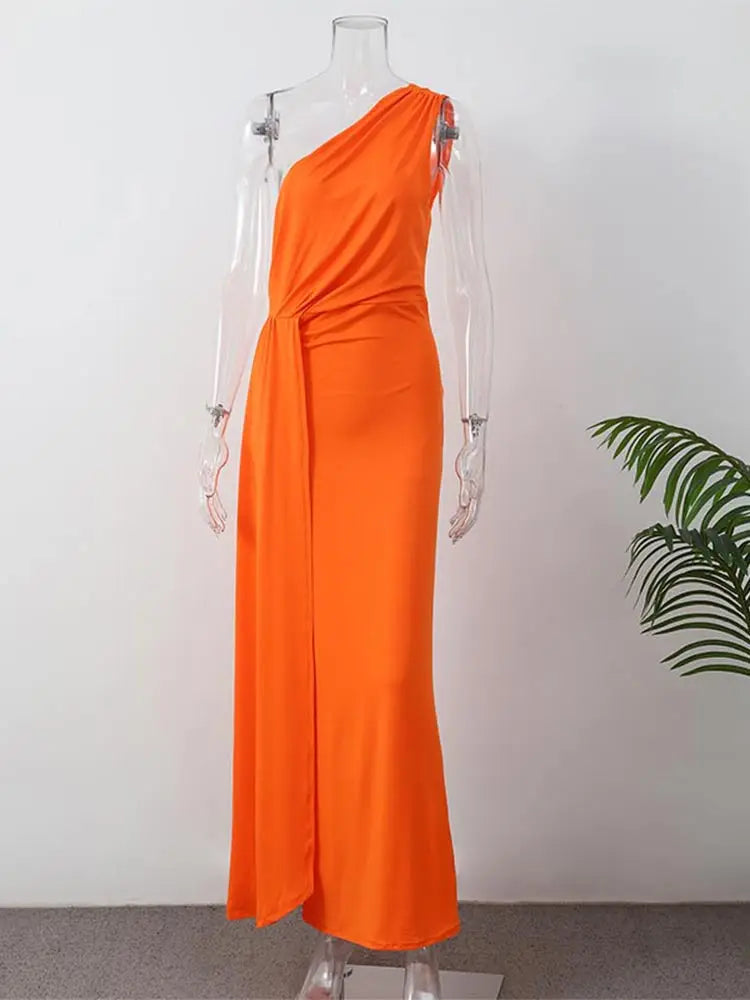 Lia™ | Asymmetric Long Dress: