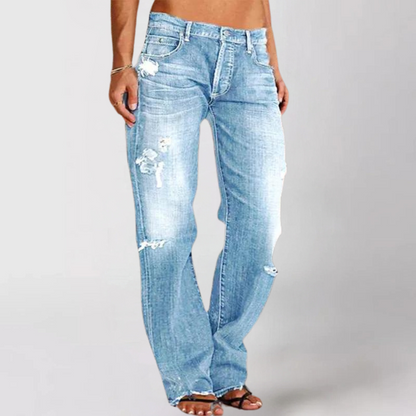 Valeria | Relaxed Fit Wide-Leg Denim Jeans