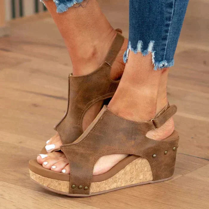 Estelle | Stylish and Comfortable Wedge Heel Sandals