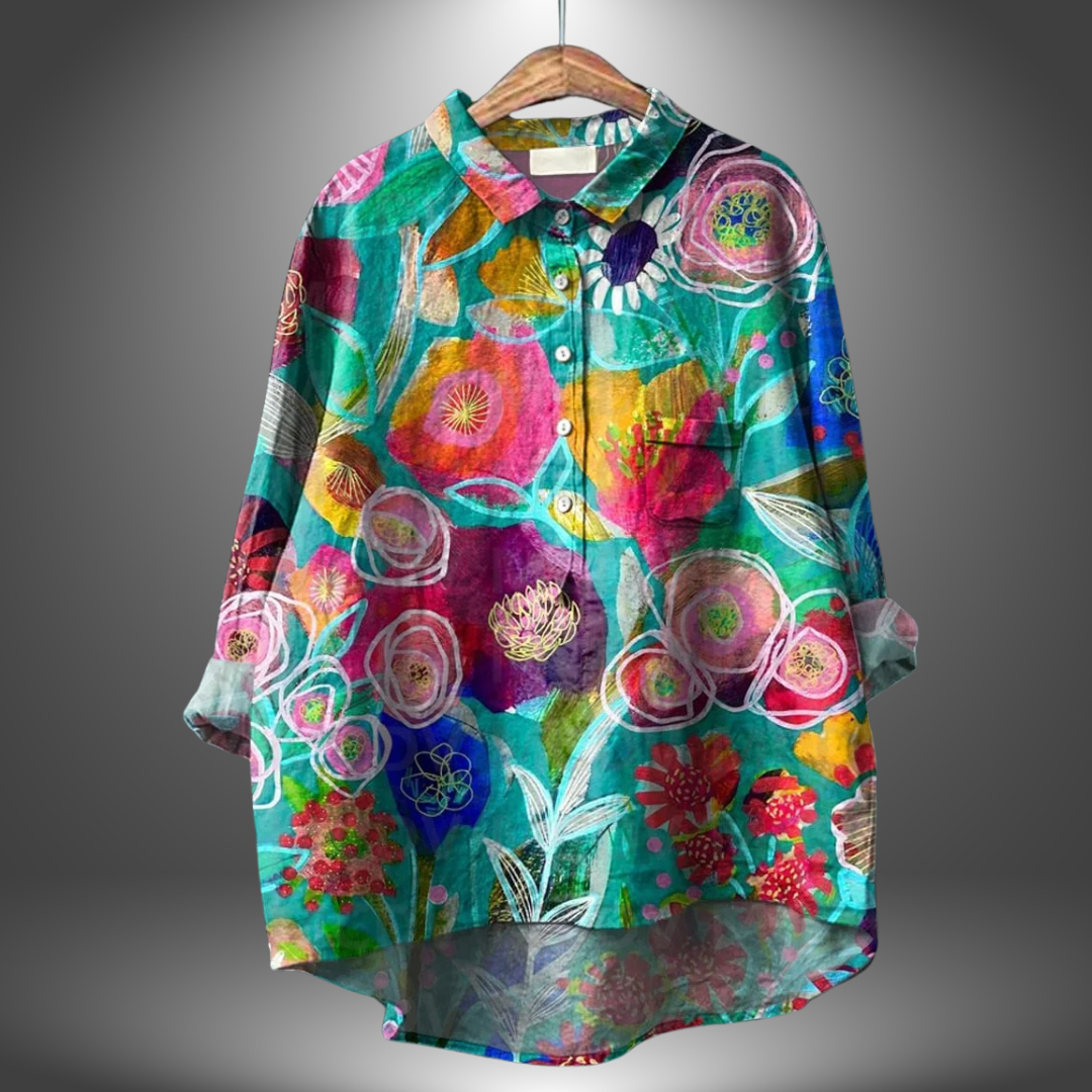 Eira | Handcrafted Floral Shirt