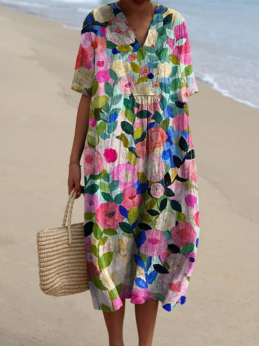 Laura | Colorful Floral Dress
