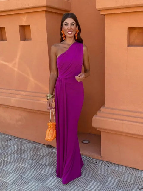 Lia™ | Asymmetric Long Dress:
