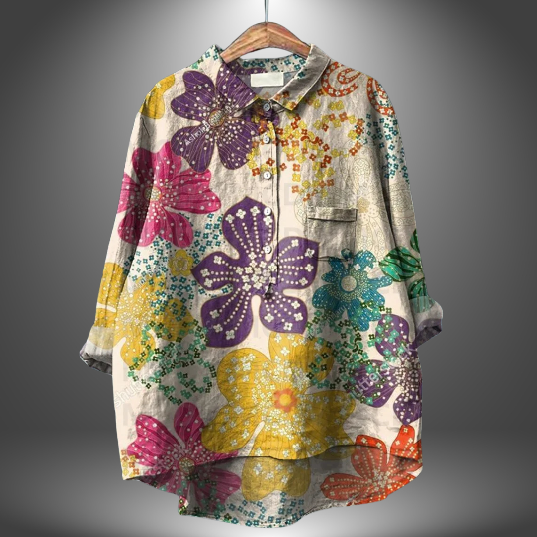 Eira | Handcrafted Floral Shirt