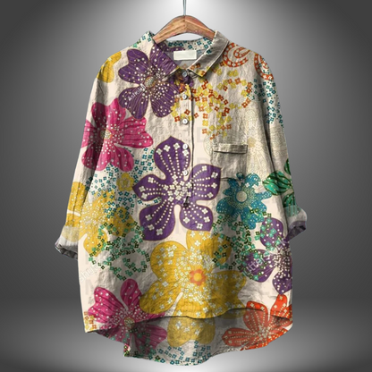 Eira | Handcrafted Floral Shirt