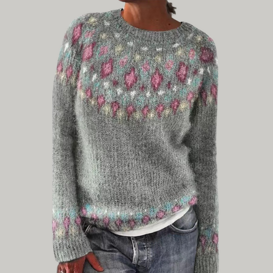 Vera | Patterned Knit Sweater